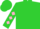 Lime green, black and pink diamonds on sleeves