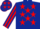 Dark Blue, Red stars, striped sleeves and stars on cap