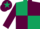 Dark Green and Maroon (quartered), Maroon sleeves, Maroon cap, Dark Green star