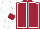 Maroon, White seams, White sleeves, Maroon armlets, White cap