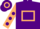 Purple, Beige hollow box, Beige sleeves, Purple spots, Purple and Beige hooped cap