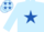 LIGHT BLUE, ROYAL BLUE star on body and cap, LIGHT BLUE sleeves, ROYAL BLUE stars