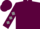 Maroon, grey 'rj', grey diamonds on sleeves, maroon cap
