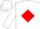 Navy, white 'w' in red diamond, white sleeves, navy, red and white cap