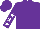 Purple, white stars on sleeves, purple cap