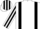 White, Black braces, striped sleeves and cap