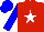 Red, white star, blue sleeves and cap
