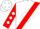White, red sash, red diamond, white nfc, red sleeves, white diamonds