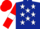 Dark Blue, White stars, Red sleeves, White armlets, Red cap