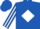 Royal blue, red 's' on white diamond, white diamond stripe on sleeves, royal blue cap