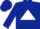 Dark blue, white triangle, red mc , red j & l stables, white lightning bolts