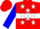 Red, White hoop, White Stars On Blue Sleeves, Red Cap