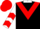 Black, White Collar, Red Chevron, White sleeves, Red Chevrons, Red Cap
