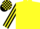 Yellow, black & yellow striped sleeves, black & yellow check cap