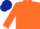Orange body, orange arms, dark blue cap