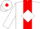 White, red mm, red stripe, white diamond sleeves