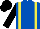 Royal Blue, Yellow braces, Black sleeves and cap