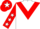 White, Red chevron, Red sleeves, White stars, Red cap, White star
