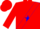 Red, white 'mrv', red stars on white and blue sash, red stars on sleeves