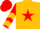 Gold, red star, red sleeves, gold chevrons, red cap