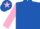 Royal Blue, Pink sleeves, Royal Blue cap, Pink star