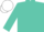 Turquoise Blue, White Cap