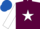 Maroon, White star and sleeves, Royal Blue cap