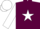 Maroon, White star and sleeves, white cap