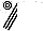 White body, white arms, black striped, white cap, black hooped