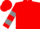Red, grey 'hvr', grey hoops on sleeves, red cap