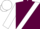 maroon, White sash, White sleeves, White cap