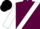 maroon, White sash, White sleeves, Black cap