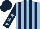 Light Blue and Dark Blue stripes, Dark Blue sleeves, Light Blue stars, Dark Blue cap
