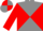 Grey body, red diabolo, red arms, grey cap, red quartered