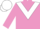 Mauve body, white chevron, mauve arms, white cap
