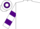 White, Purple hooped sleeves and cap