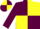 Maroon Body, Yellow Quartered, Maroon Arms, Maroon Cap, Yellow Quartered