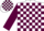 White, maroon blocks, maroon sleeves