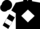 Black, white diamond, white bars on slvs