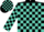 Black, turquoise blocks