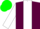 maroon, white stripe, white sleeves, Green cap