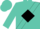 Turquoise, black diamond sash