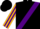 Black, gold and purple sash, gold and purple stripe on sleeves