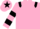 Pink, Black epaulets, hooped sleeves and star on cap