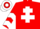 Red, White Cross of Lorraine, chevrons on sleeves, hooped cap