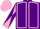 Purple, Pink seams, Pink and Purple diabolo on sleeves, Pink cap