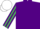 Purple, Emerald Green striped sleeves, White cap