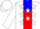 White, red stripe, white stars on blue yoke