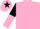 Pink, Black and Pink halved sleeves, Pink cap, Black star