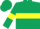 DARK GREEN, YELLOW hoop and armlets